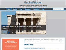 Tablet Screenshot of buckettripper.com